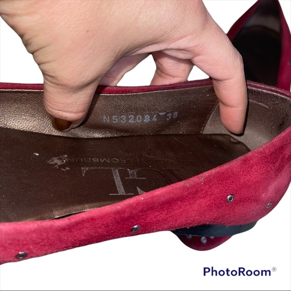 AGL Attilio Giusti Leombruni Grommet Suede Flats 38 - Picture 7 of 9